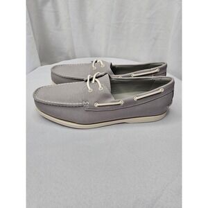 Club Room Men's Elliot Lace-Up Boat Shoes Loafers Grey Size 13 M NWT